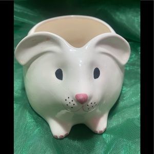 rabbit planter flower decor holiday Spring Easter